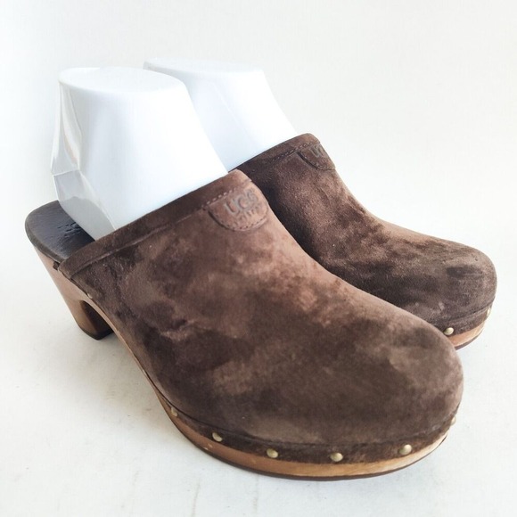 UGG Shoes - UGG Brown Suede Clogs